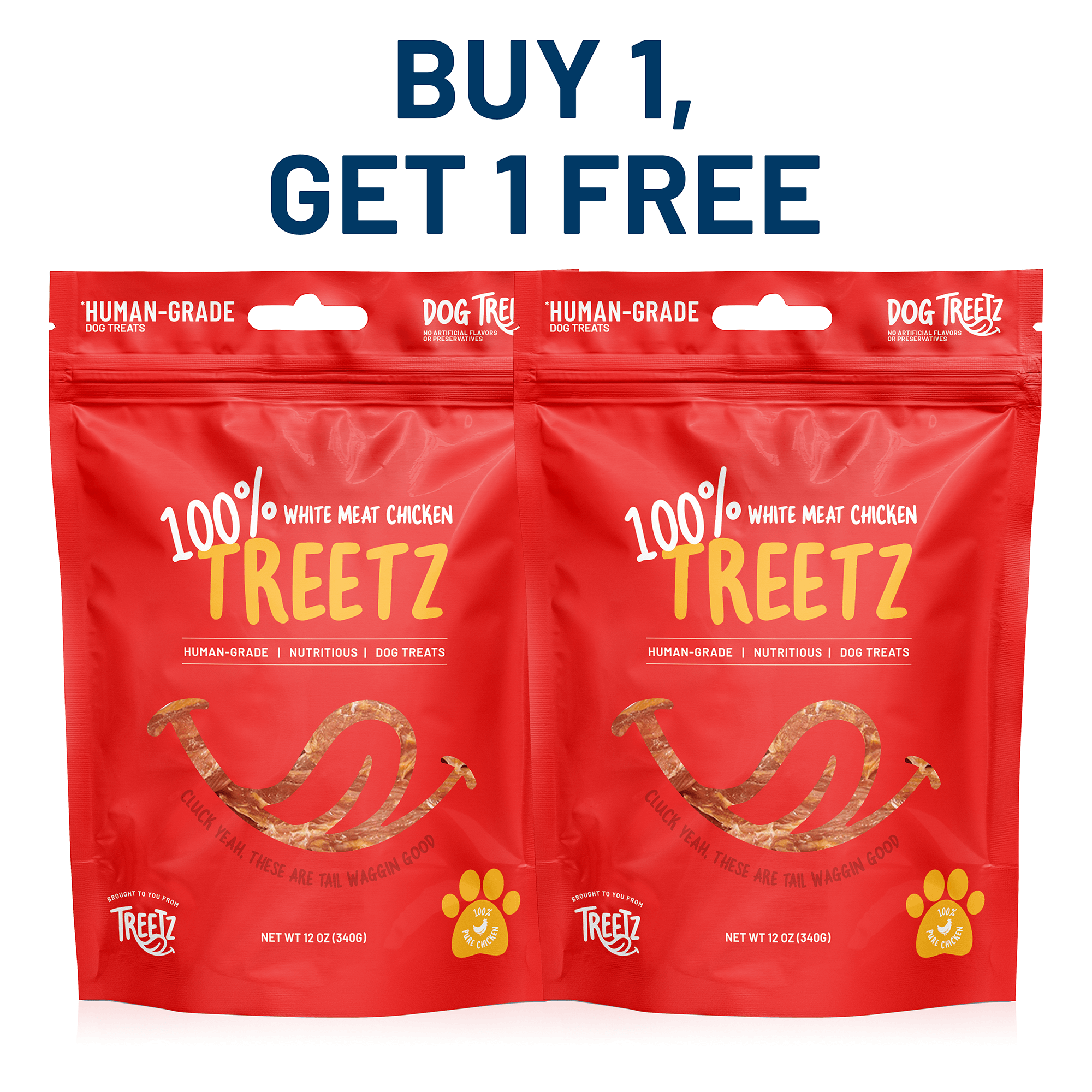 Treetz 100% Chicken Dog Treats | Natural, Healthy, & Dog-Approved